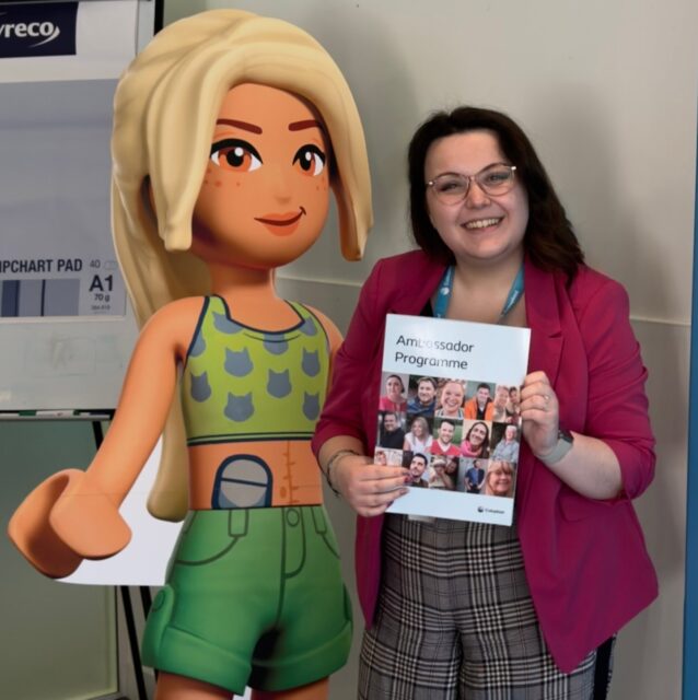 I've been keeping a huge secret - I am now a Coloplast Ambassador!
This is a major *pinch me* moment that feels so surreal.When I was in hospital, wondering what life would look like with my new stoma bags, I never imagined I’d one day be sitting in Coloplast’s offices, giving real-life feedback on the future of stoma care. I’m so excited to use my lived experience, alongside everything you share with me, to help improve life for new ostomates and their families.Watch this space!VD:
Image 1) Imali smiling at the camera, wearing a pink blazer, holding a file which reads 'Ambassador programme'. She is standing next to a cut-out of a Lego friends figure, who also has a stoma bag.Imali 2) Taken a second after image 1, this time with Imali's abdomen on show, with her black stoma bag visible.